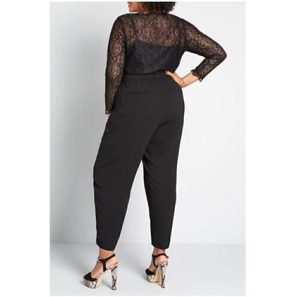 ModCloth All the Feels Lace Twofer Black Jumpsuit Sz S NWT - Picture 2 of 11